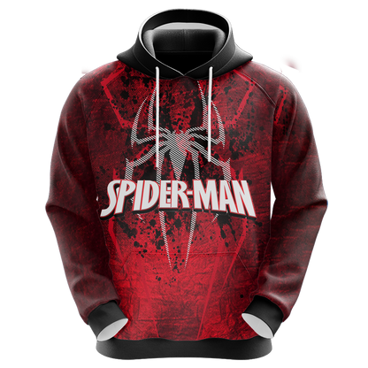 Spiderman Hoodie Marvel Spiderman Symbol Graphic Hoodie Red Unisex - Cozy Hoodie For Cold Weather