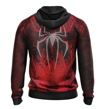 Spiderman Hoodie Marvel Spiderman Symbol Graphic Hoodie Red Unisex - Cozy Hoodie For Cold Weather