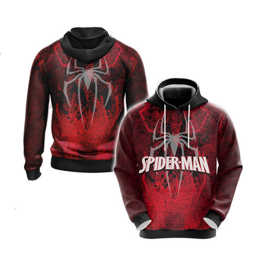 Spiderman Hoodie Marvel Spiderman Symbol Graphic Hoodie Red Unisex - Cozy Hoodie For Cold Weather