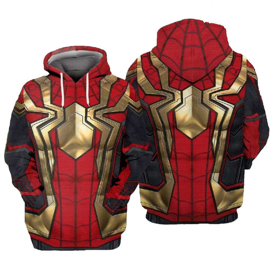 Spiderman Hoodie Marvel Spider Man Iron Spider Suit Costume Hoodie Red Unisex - Cozy Hoodie For Cold Weather