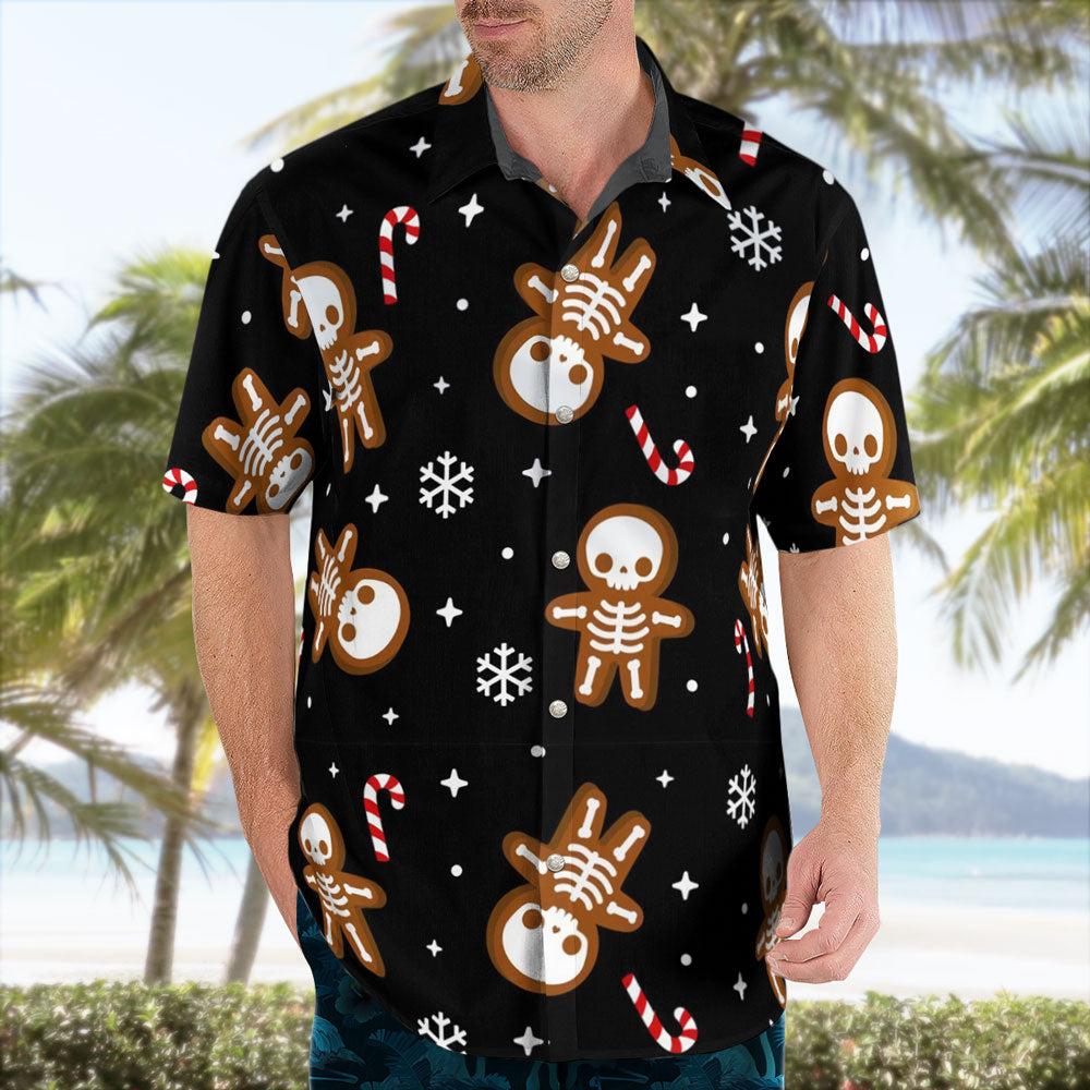 Spooky Christmas Button Up Hawaiian Shirt - Tropi Hawaiian Shirts