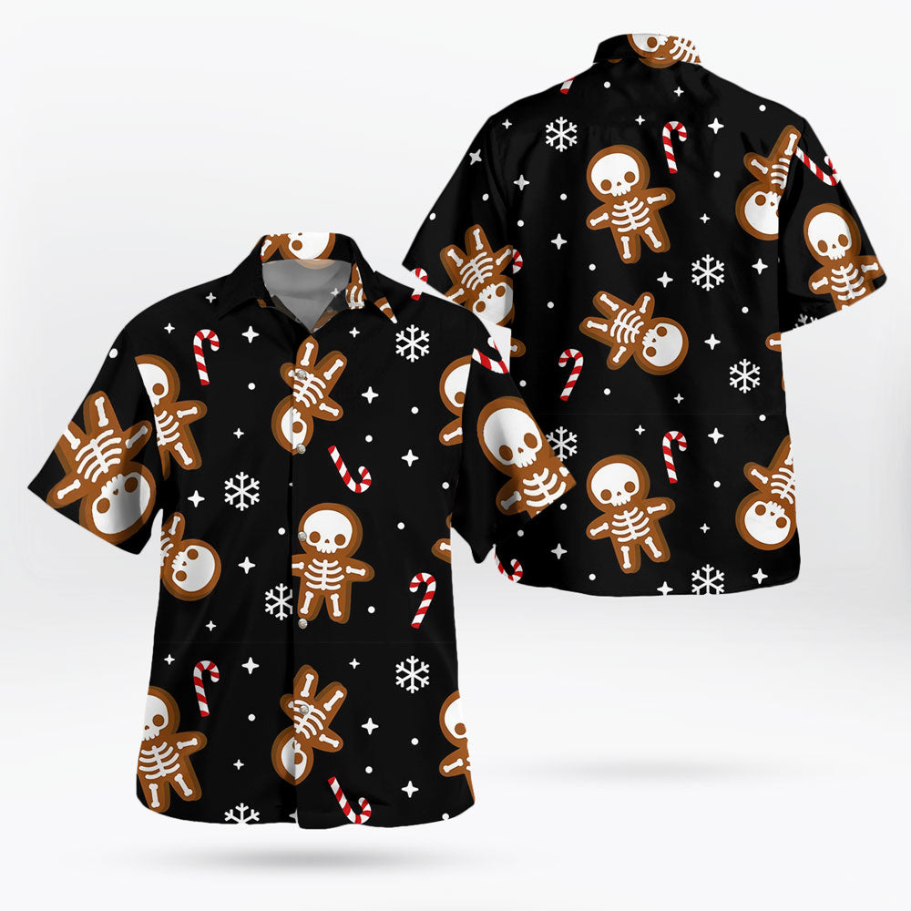 Spooky Christmas Button Up Hawaiian Shirt - Tropi Hawaiian Shirts