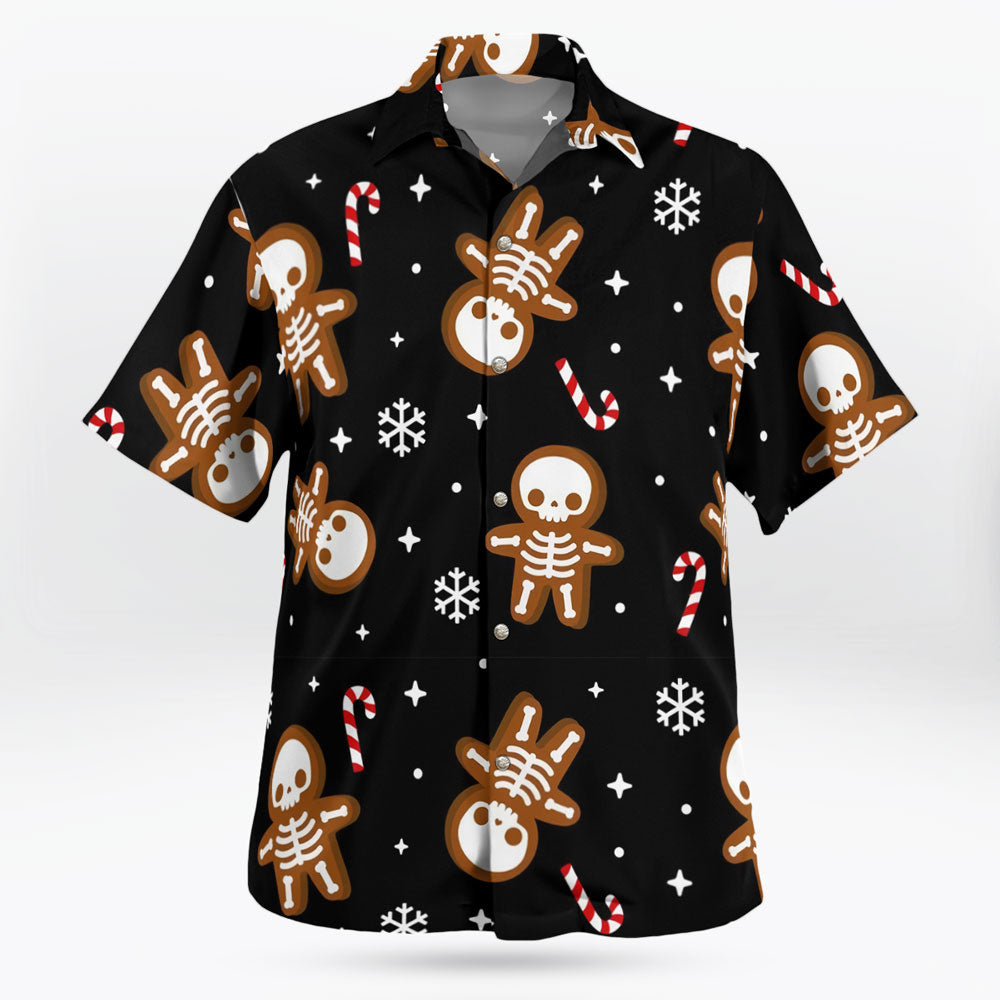 Spooky Christmas Button Up Hawaiian Shirt - Tropi Hawaiian Shirts