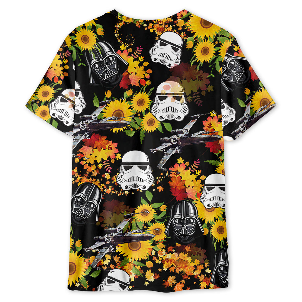 Stwa Darth Vader Stormtrooper Helmet Autumn - 3D T-shirt