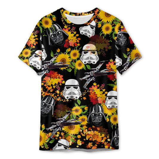 Stwa Darth Vader Stormtrooper Helmet Autumn - 3D T-shirt