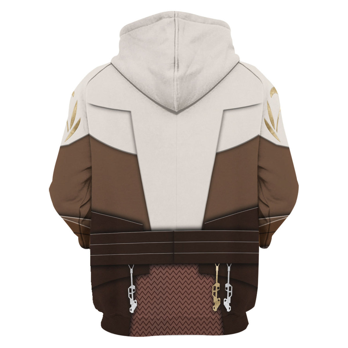 Starwars Hoodie Starwars Jedi Temple Guard Costume Hoodie White Brown Unisex