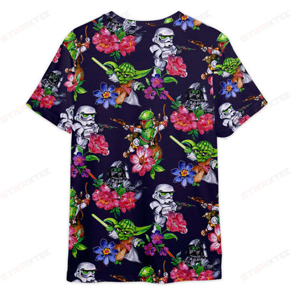 Stwa Patter Flower - 3D T-shirt For Fans