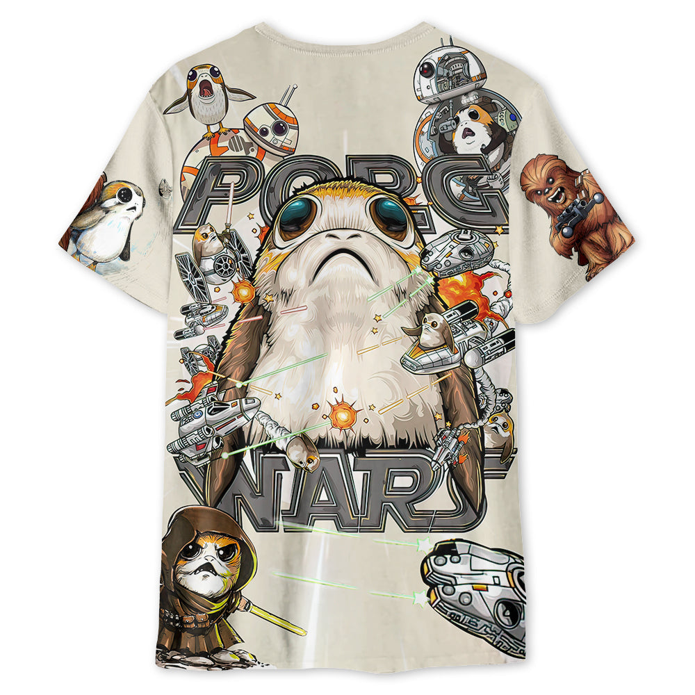 Stwa Porg So Cute - 3D T-shirt For Fans