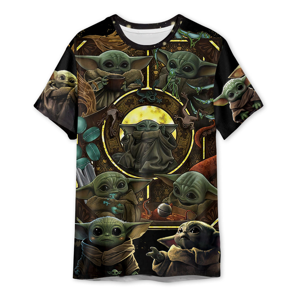 Starwars Baby Yoda In Your Area -  3D T-shirt