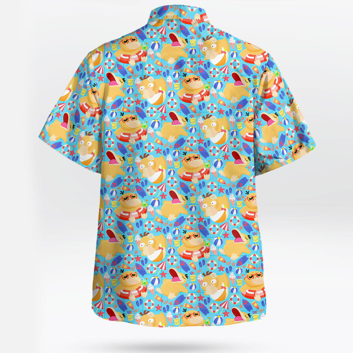 Summer Psyduck Beach Party Pokemon Hawaiian Shirt | Tropi Hawaiian Shirts Store