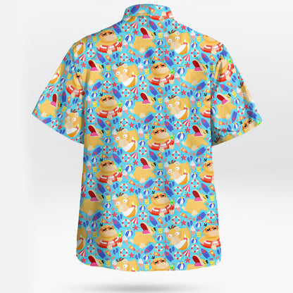 Summer Psyduck Beach Party Pokemon Hawaiian Shirt | Tropi Hawaiian Shirts Store