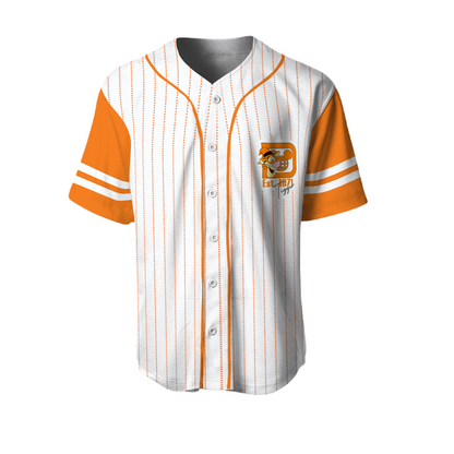 Winnie the Pooh Baseball Jersey Tigger Walt Disney World Winnie the Pooh Jersey Shirt White Orange Unisex Adult
