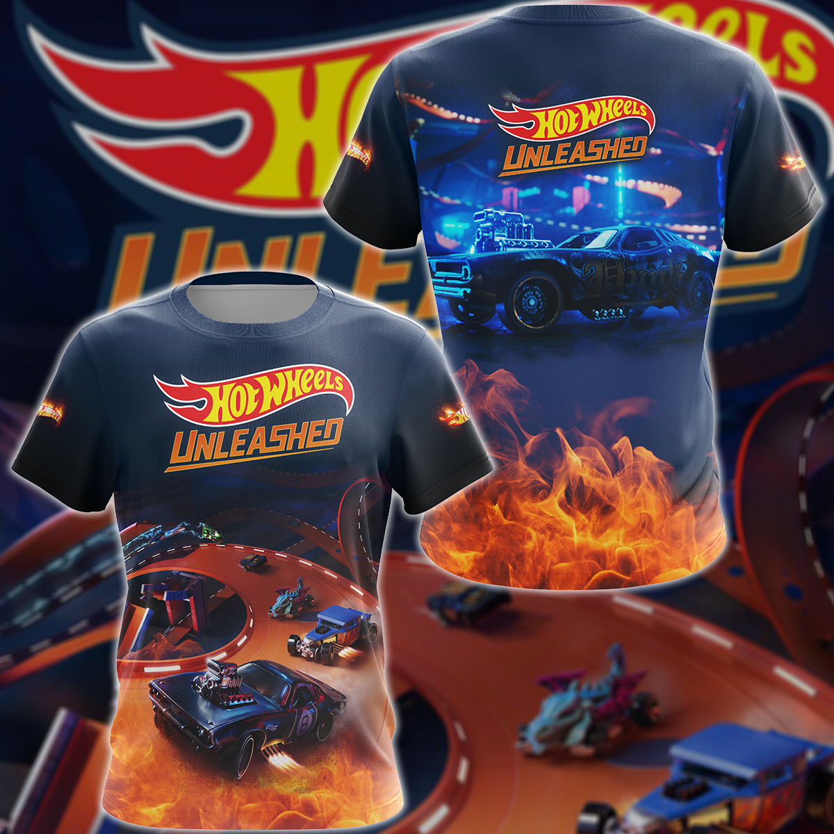 Hot Wheels Unleashed Video Game 3D All Over Print T-shirt Tank Top Zip Hoodie Pullover Hoodie Hawaiian Shirt Beach Shorts Jogger