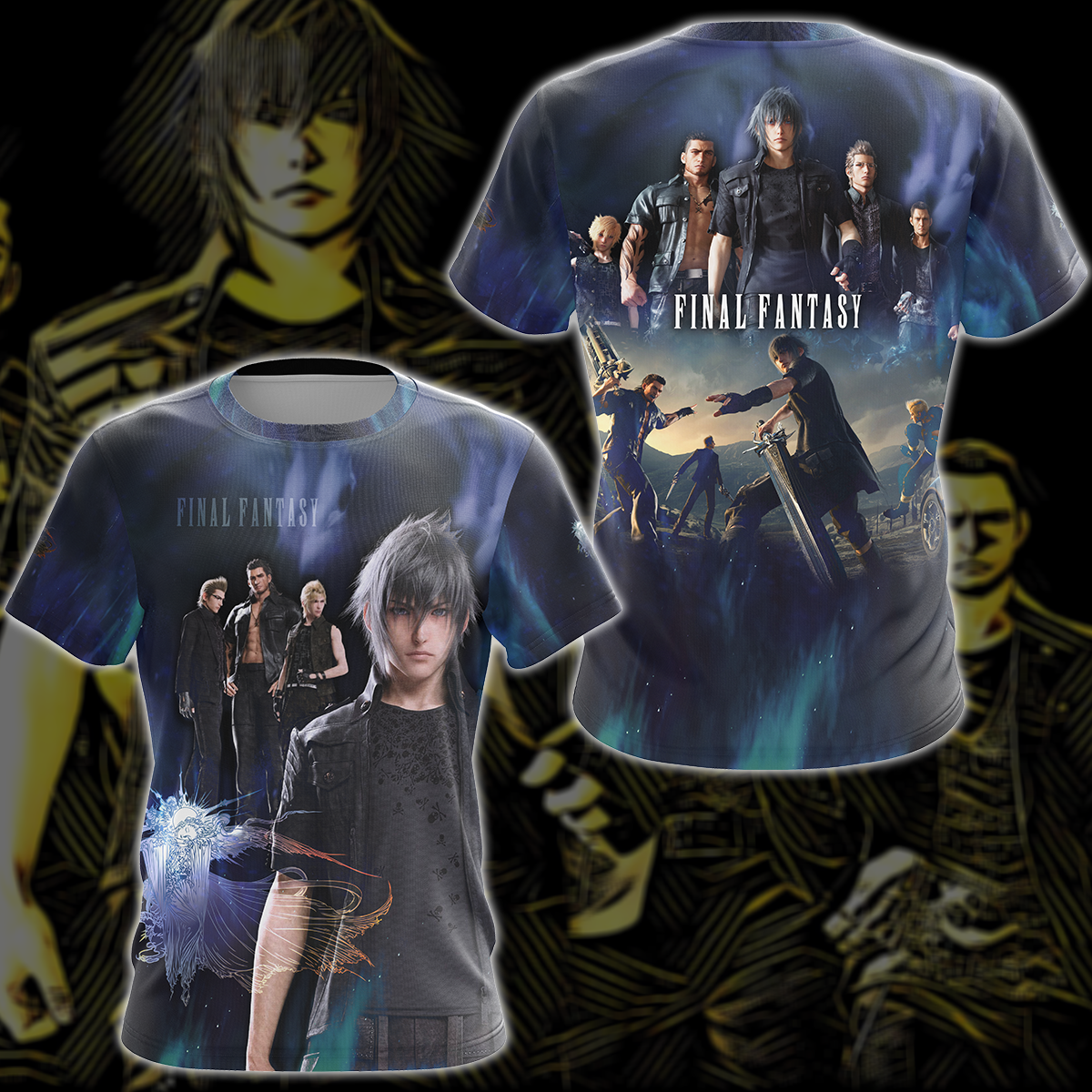 Final Fantasy XV Video Game 3D All Over Print T-shirt Tank Top Zip Hoodie Pullover Hoodie Hawaiian Shirt Beach Shorts Jogger