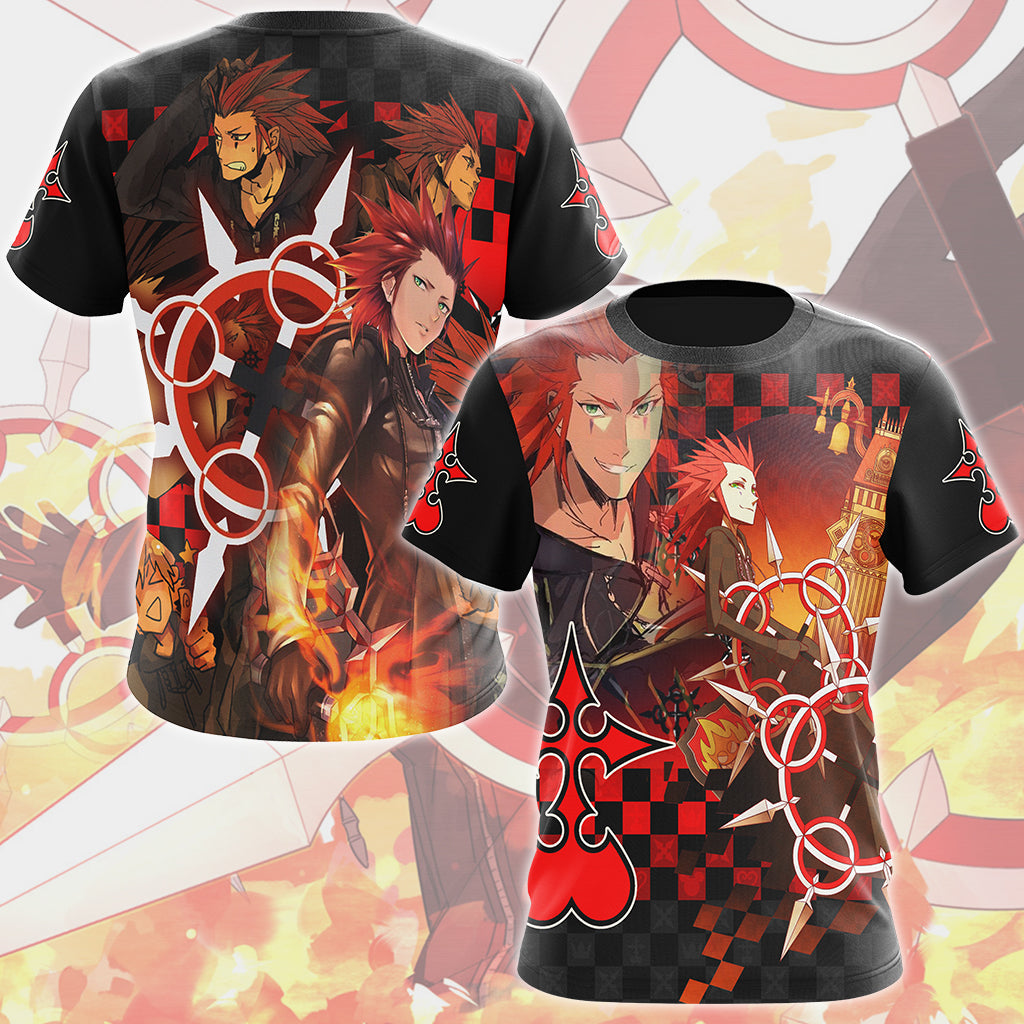Kingdom Hearts Axel Video Game All Over Printed T-shirt Tank Top Zip Hoodie Pullover Hoodie Hawaiian Shirt Beach Shorts Joggers