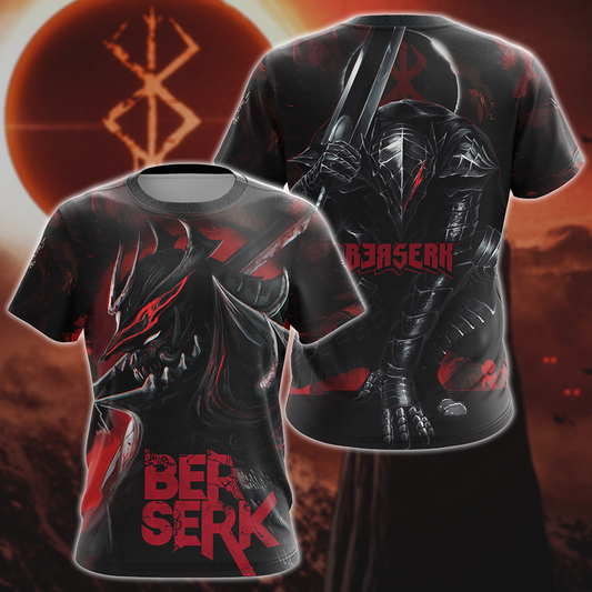 Berserk 3D All Over Print T-shirt Tank Top Zip Hoodie Pullover Hoodie Hawaiian Shirt Beach Shorts Jogger