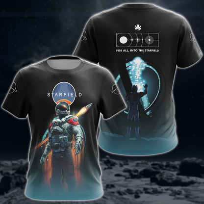 Starfield Video Game 3D All Over Printed T-shirt Tank Top Zip Hoodie Pullover Hoodie Hawaiian Shirt Beach Shorts Joggers