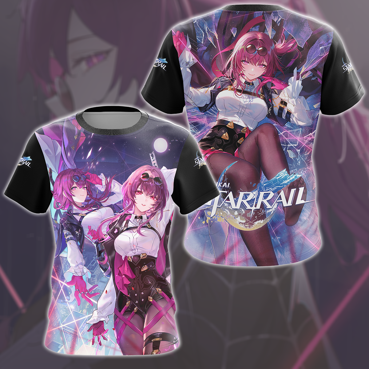 Honkai: Star Rail Kafka Video Game All Over Printed T-shirt Tank Top Zip Hoodie Pullover Hoodie Hawaiian Shirt Beach Shorts Joggers