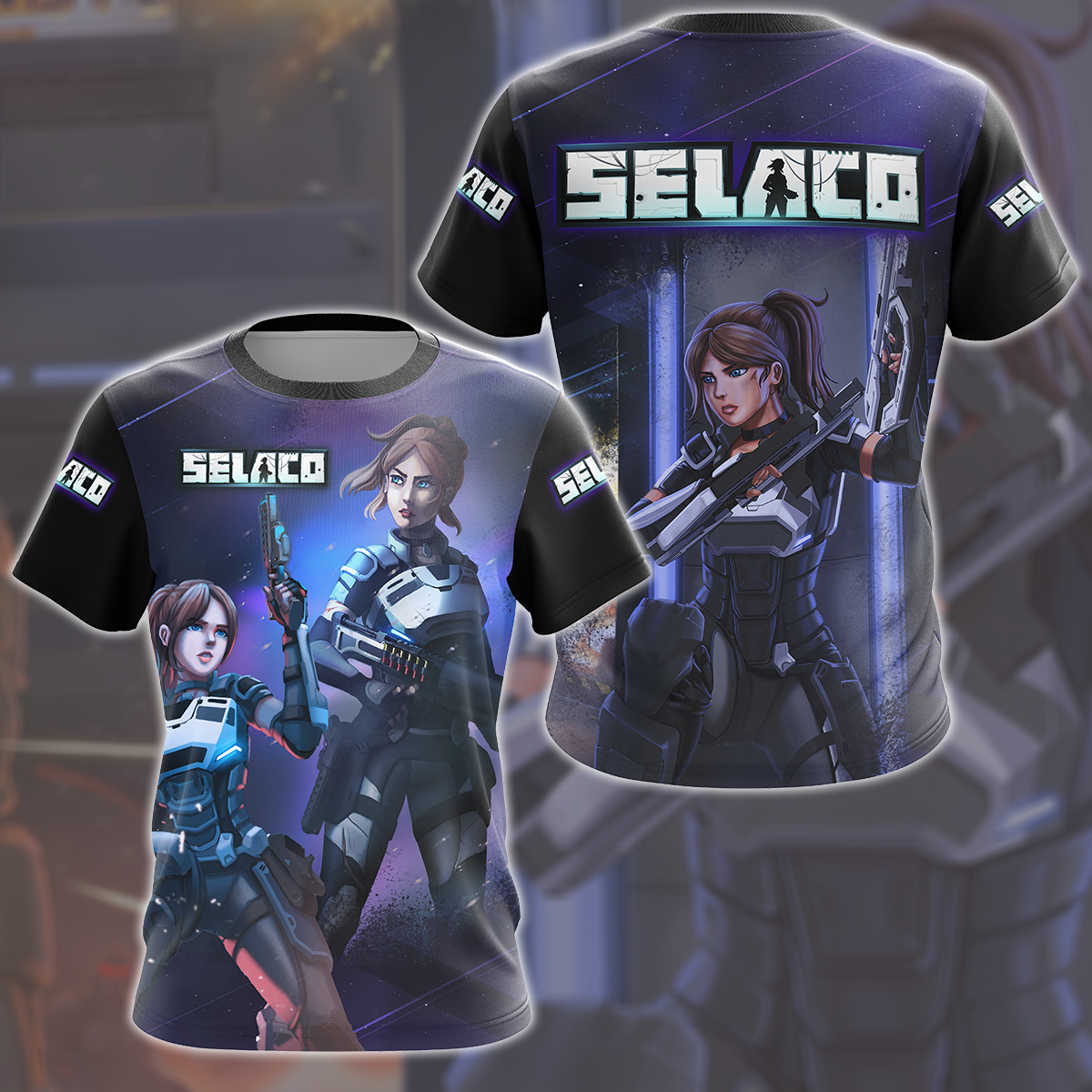 Selaco Video Game All Over Printed T-shirt Tank Top Zip Hoodie Pullover Hoodie Hawaiian Shirt Beach Shorts Joggers
