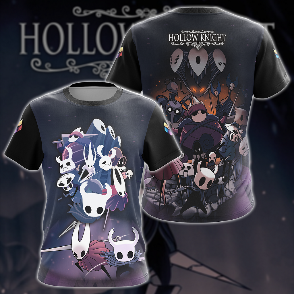 Hollow Knight Video Game 3D All Over Printed T-shirt Tank Top Zip Hoodie Pullover Hoodie Hawaiian Shirt Beach Shorts Joggers