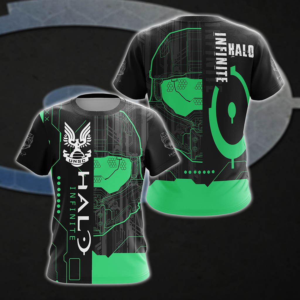 Halo Infinite All Over Print T-shirt Tank Top Zip Hoodie Pullover Hoodie Hawaiian Shirt