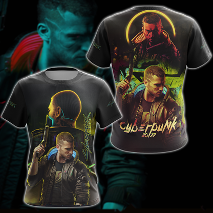Cyberpunk 2077 Video Game 3D All Over Print T-shirt Tank Top Zip Hoodie Pullover Hoodie Hawaiian Shirt Beach Shorts Jogger
