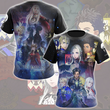 Fire Emblem Three Houses Video Game All Over Printed T-shirt Tank Top Zip Hoodie Pullover Hoodie Hawaiian Shirt Beach Shorts Joggers