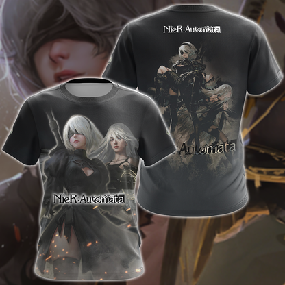 NieR: Automata Video Game 3D All Over Print T-shirt Tank Top Zip Hoodie Pullover Hoodie Hawaiian Shirt Beach Shorts Jogger