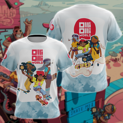 OlliOlli World 3D All Over Print T-shirt Tank Top Zip Hoodie Pullover Hoodie Hawaiian Shirt Beach Shorts Jogger