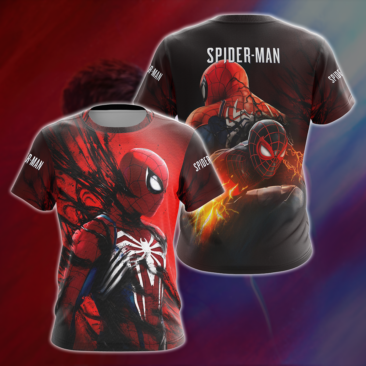 Spider-Man 2 Video Game All Over Printed T-shirt Tank Top Zip Hoodie Pullover Hoodie Hawaiian Shirt Beach Shorts Joggers