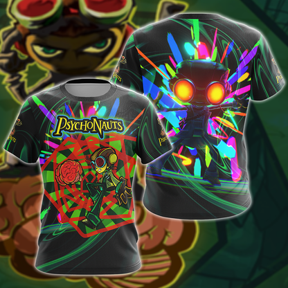 Psychonauts 2 3D All Over Print T-shirt Tank Top Zip Hoodie Pullover Hoodie Hawaiian Shirt Beach Shorts Jogger