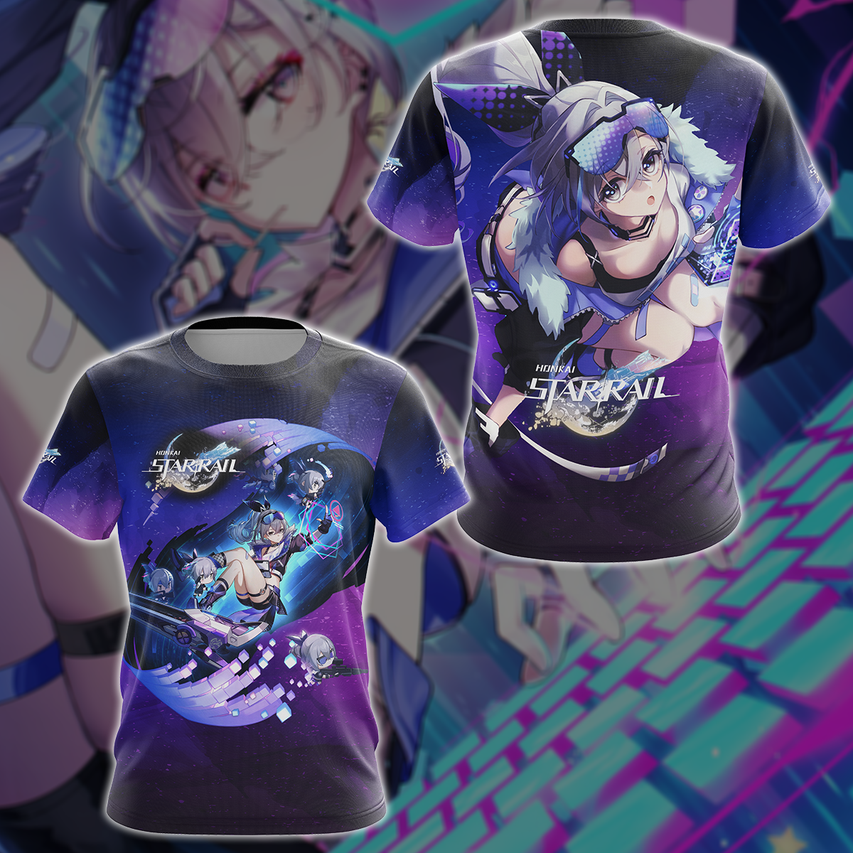 Honkai Star Rail Video Game 3D All Over Printed T-shirt Tank Top Zip Hoodie Pullover Hoodie Hawaiian Shirt Beach Shorts Jogger