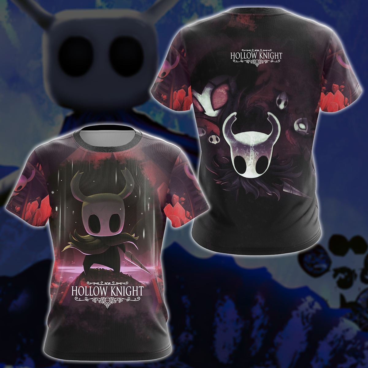Hollow Knight Video Game 3D All Over Printed T-shirt Tank Top Zip Hoodie Pullover Hoodie Hawaiian Shirt Beach Shorts Jogger