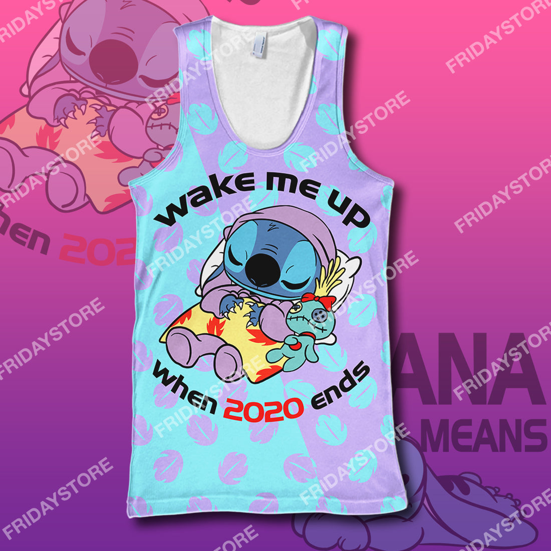  LAS T-shirt Wake Me Up When 2020 Ends T-shirt Awesome High Quality DN Stitch Hoodie Sweater Tank