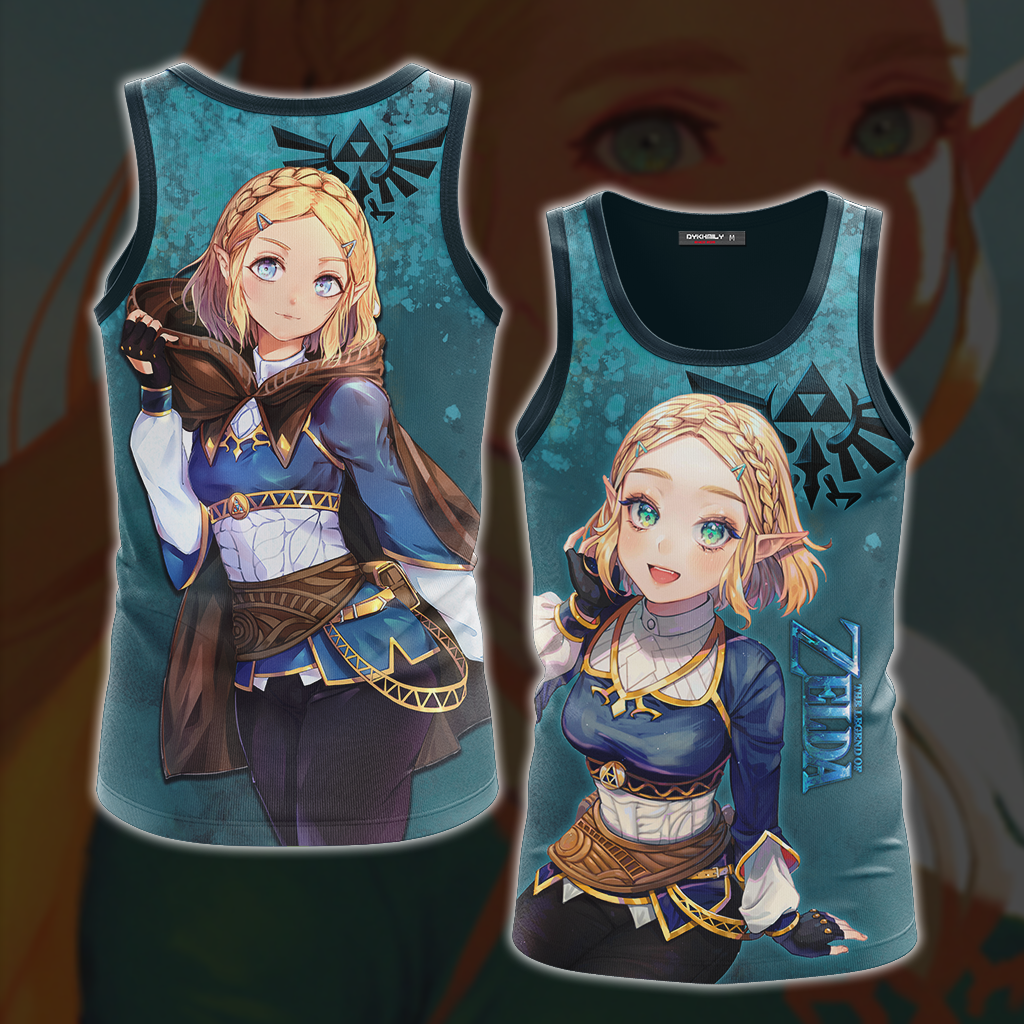 Princess Zelda The Legend of Zelda All Over Print T-shirt Zip Hoodie Pullover Hoodie