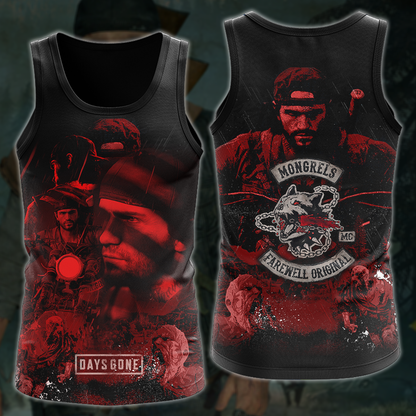 Day’s Gone Video Game 3D All Over Printed T-shirt Tank Top Zip Hoodie Pullover Hoodie Hawaiian Shirt Beach Shorts Jogger