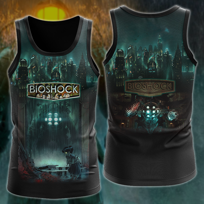 Bioshock Video Game 3D All Over Print T-shirt Tank Top Zip Hoodie Pullover Hoodie Hawaiian Shirt Beach Shorts Jogger