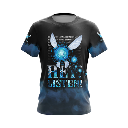 The Legend Of Zelda Hoodie Navi Fairy Hey Listen T-shirt Black Blue Unisex