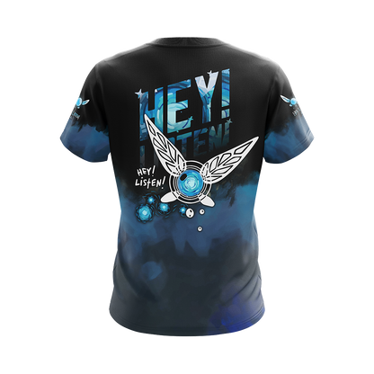 The Legend Of Zelda Hoodie Navi Fairy Hey Listen T-shirt Black Blue Unisex