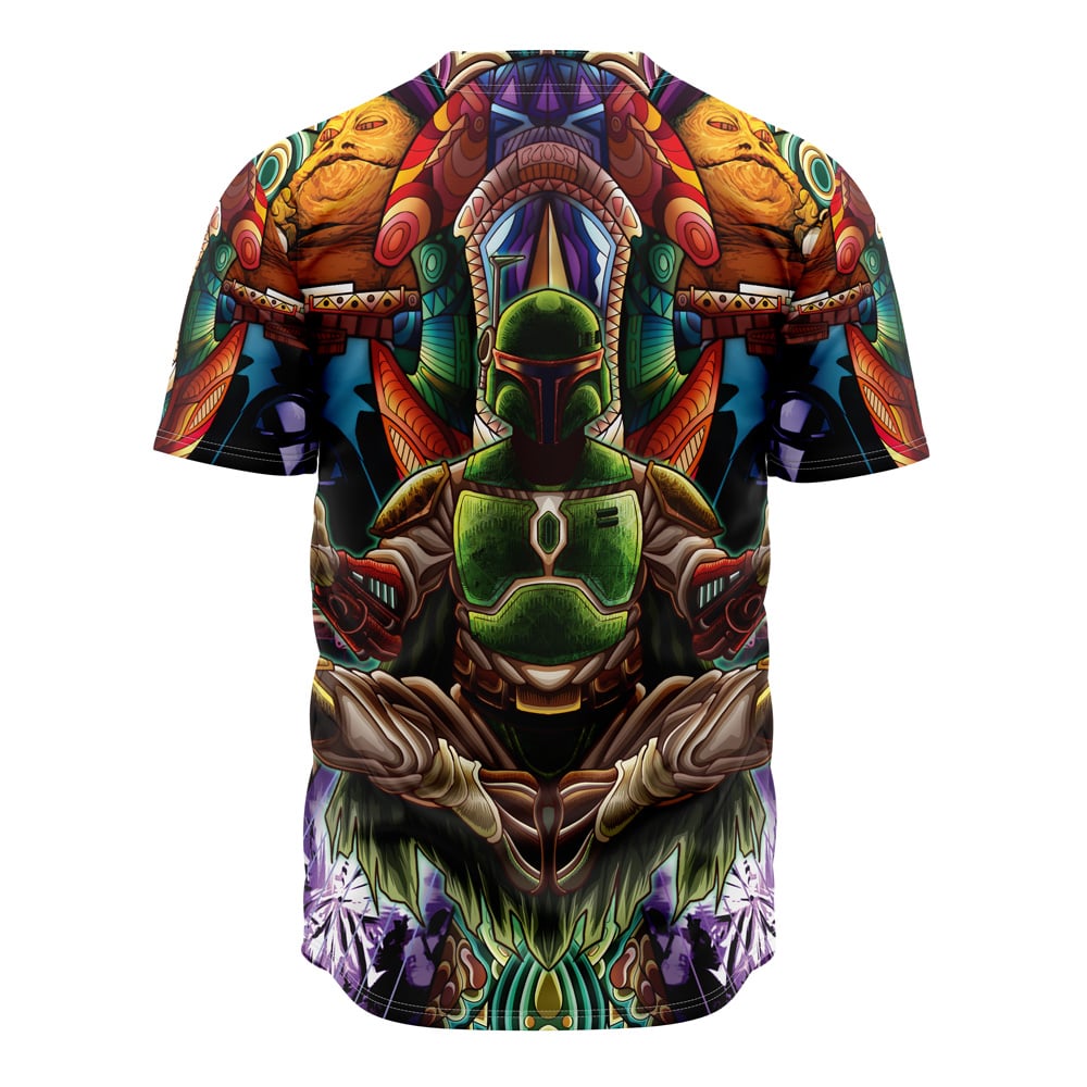 Star Wars Baseball Jersey Trippy Boba Fett Star Wars Jersey Shirt Colorful Unisex Adult New Release
