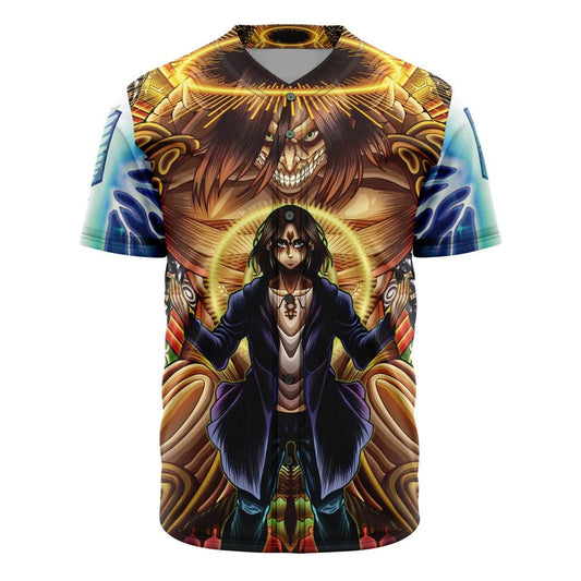 Attack on Titan Baseball Jersey Eren Yeager Timeskip Attack on Titan Jersey Shirt Colorful Unisex Adult New Release