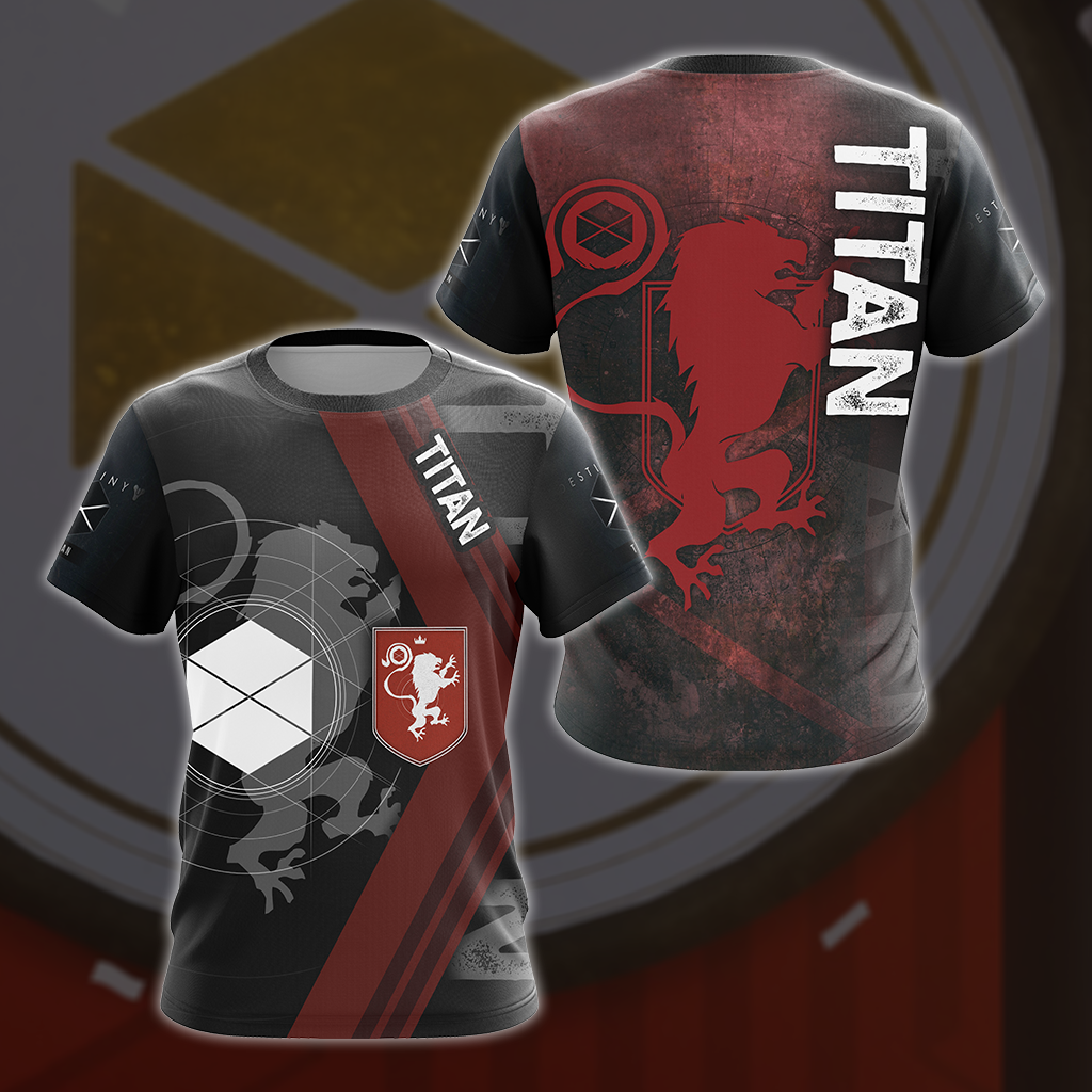 Destiny Titan All Over Print T-shirt Tank Top Zip Hoodie Pullover Hoodie Hawaiian Shirt