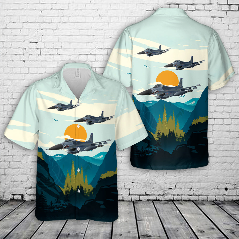 US Air Force 74th Fighter Squadron "Flying Tigers", 23rd Wing Hawaiian Shirt