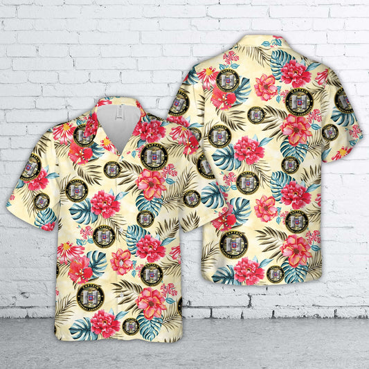 US Army 82nd Airborne Division Captain Company Commander Hawaiian Shirt