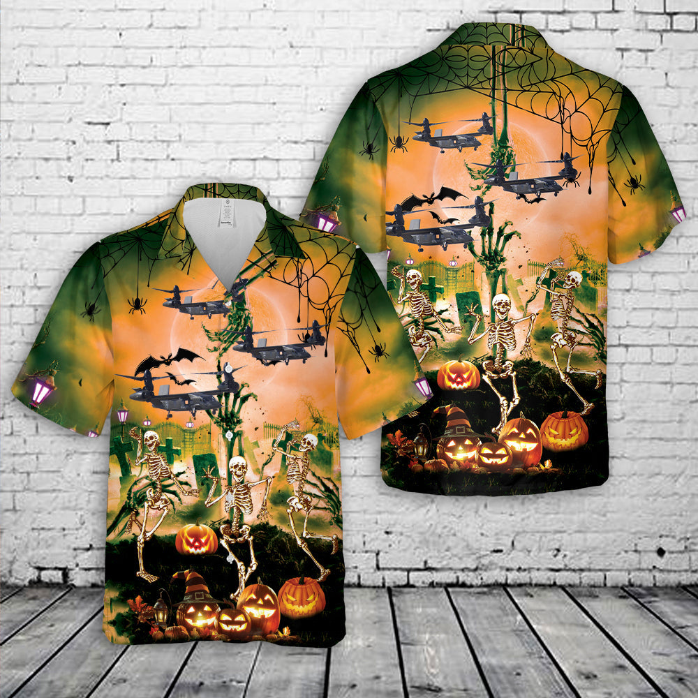 US Army Bell V-280 Valor Halloween Hawaiian Shirt