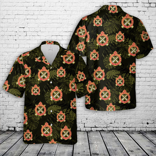 US Army Ordnance Corps Branch Hawaiian Shirt
