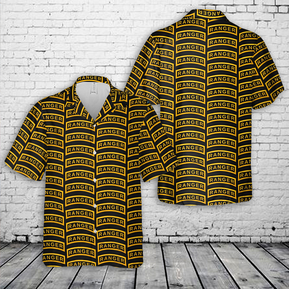 US Army Ranger Tab Hawaiian Shirt