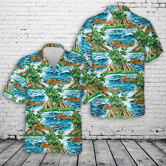 US Coast Guard Sikorsky MH-60J Hawaiian Shirt