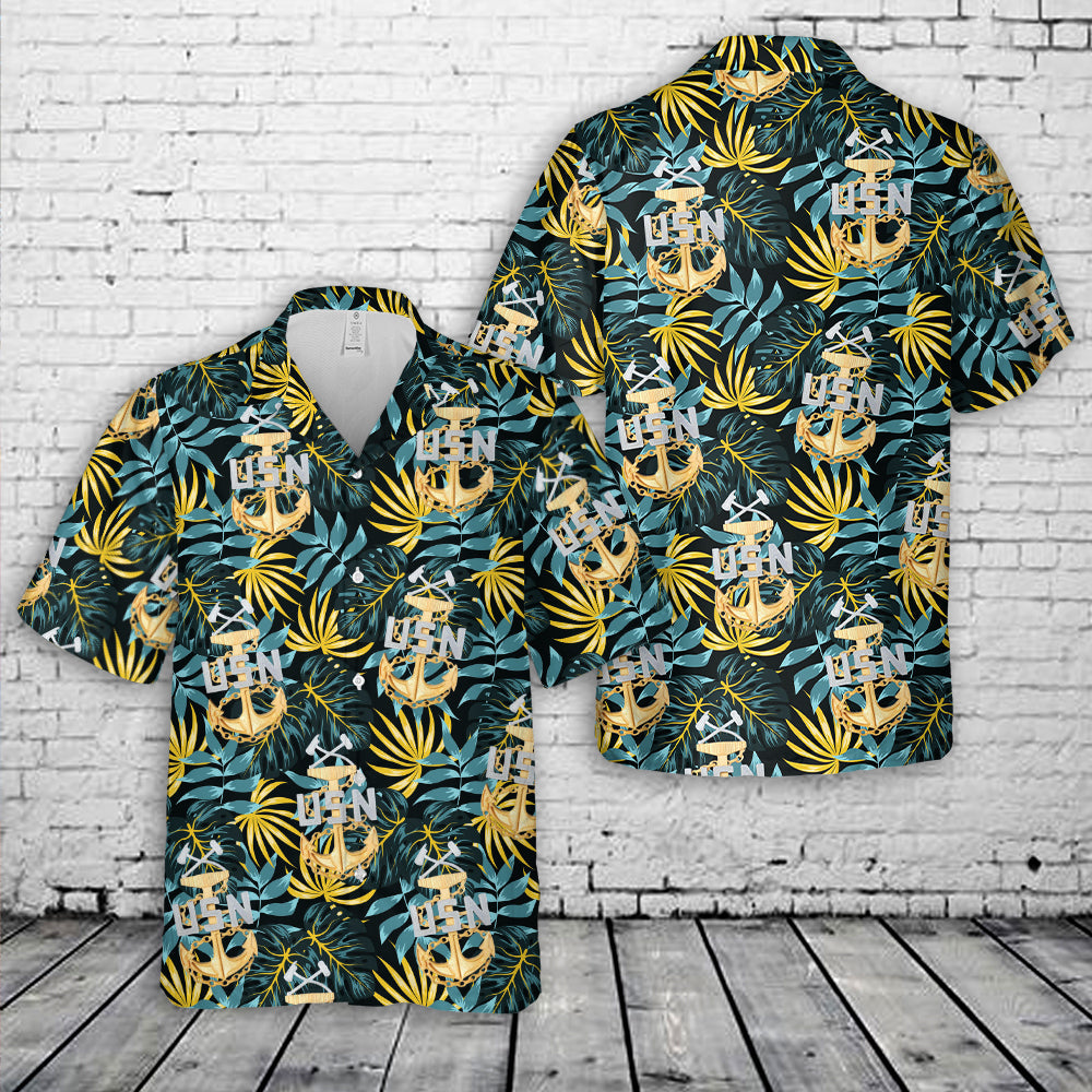 US Navy Chief Damage Controlman DC Hawaiian Shirt
