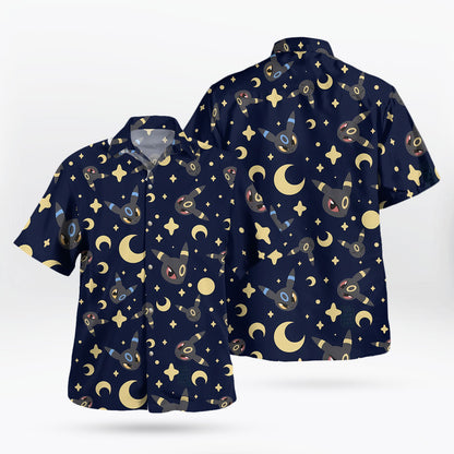 Umbreon Hawaiian Shirt Dark Aloha Vibes
